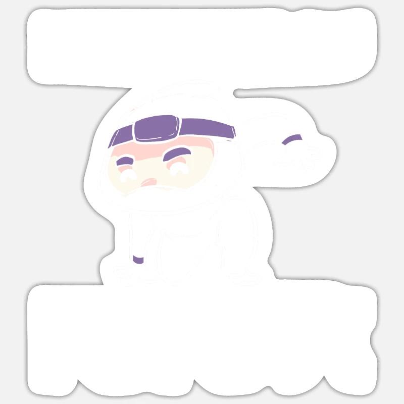 Mobbing Ninja Sticker Größe S (10 x 10 cm)