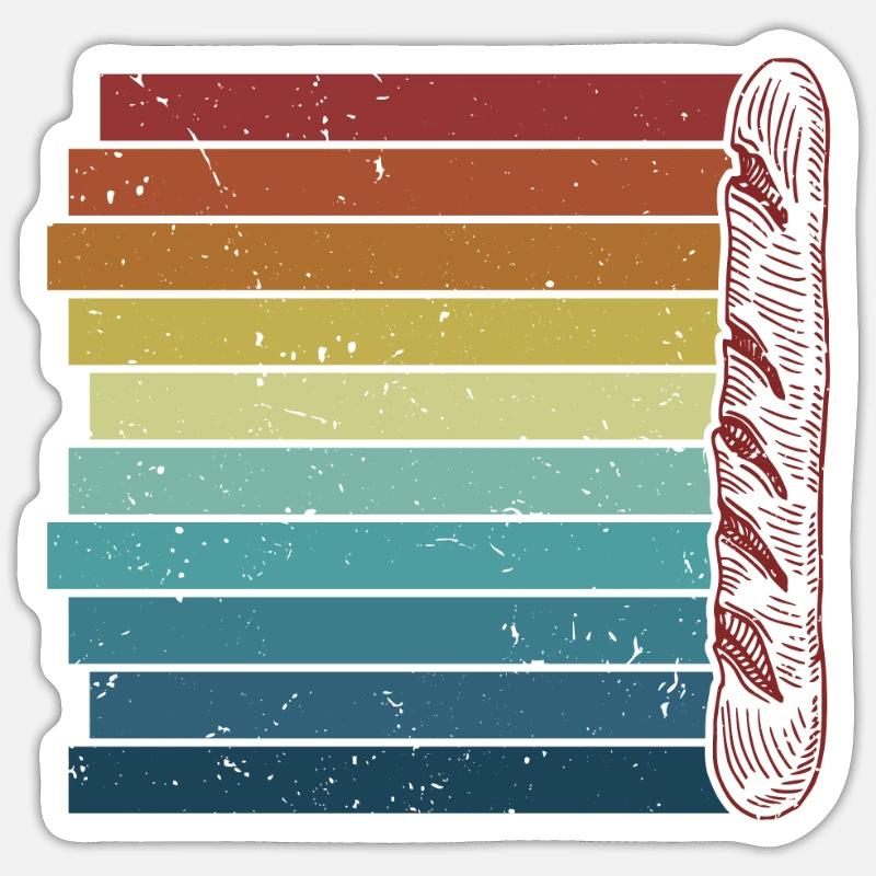 Retro Bread Maker Bread Dough Bread Queen Lover Sticker size S (10 x 10 cm)
