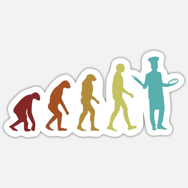 Bread Baking Evolution Machine à pain à pain - Sticker taille S (10 x 10 cm) - blanc mat