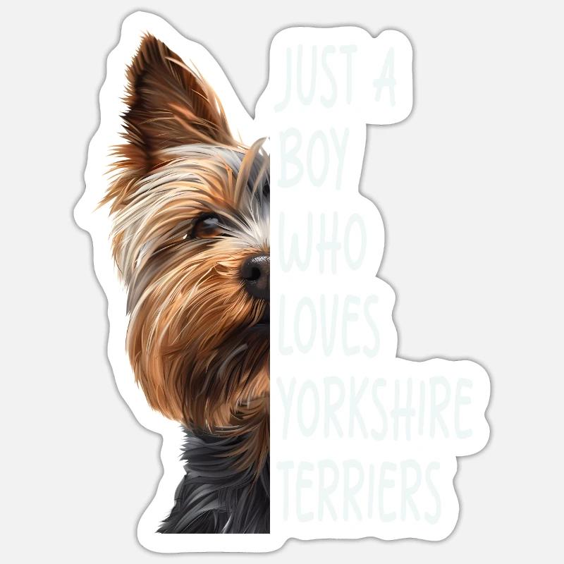 Yorkshire Terrier - Sticker size S (10 x 10 cm) - white matte