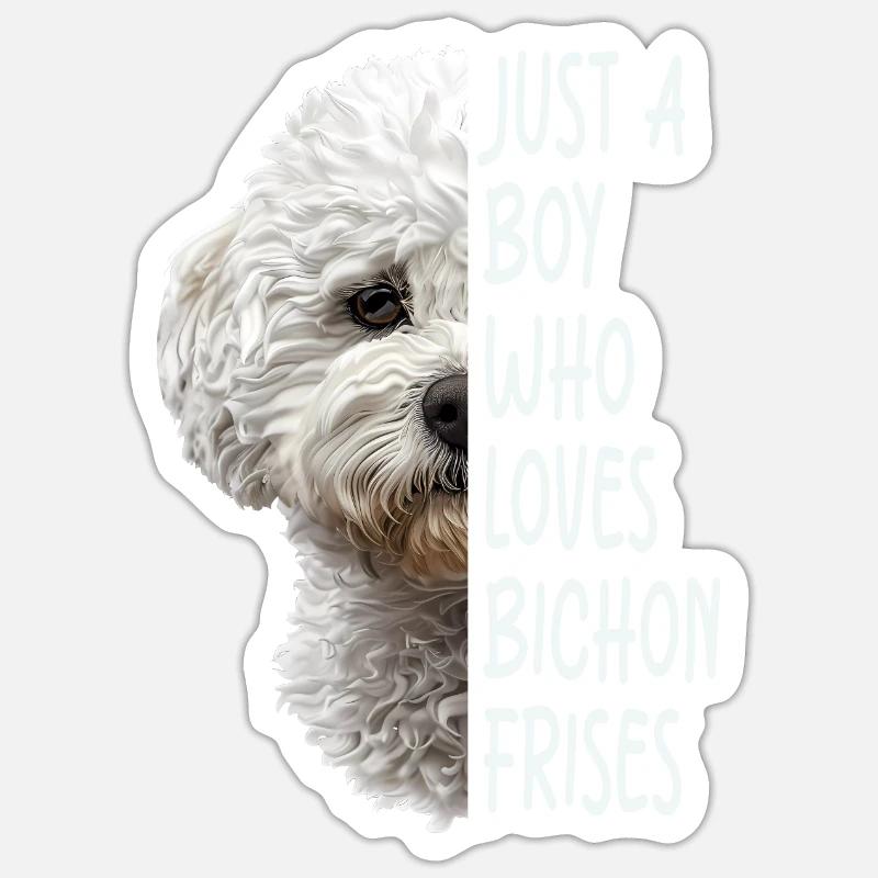 Bichon Frisé - Sticker size S (10 x 10 cm) - white matte