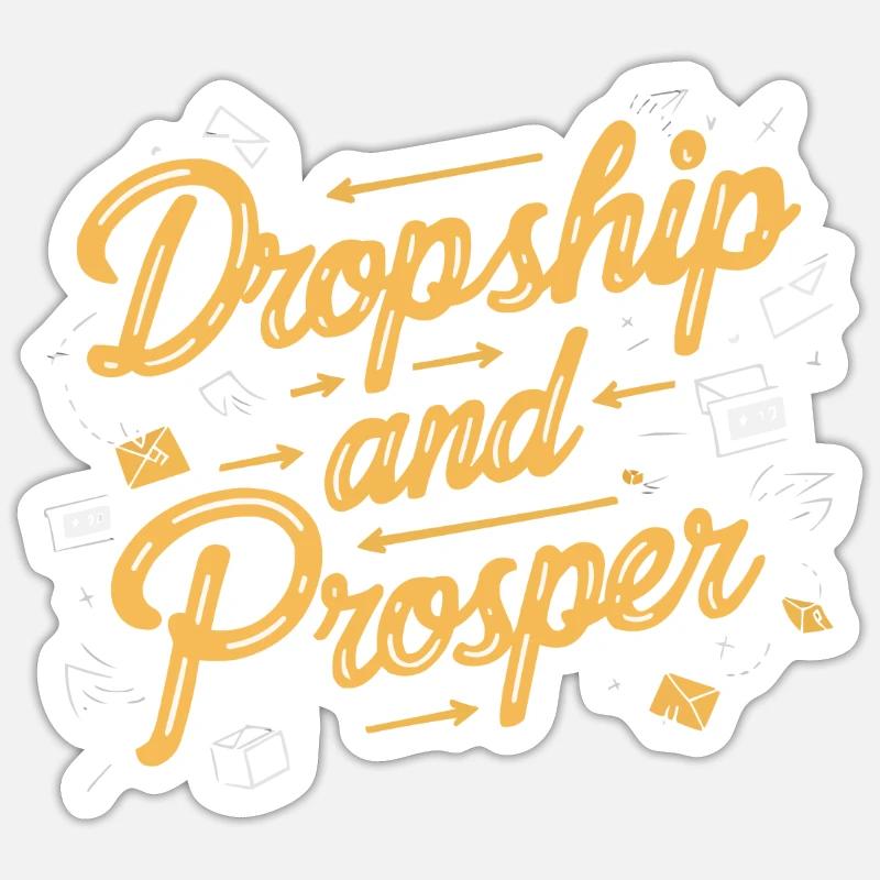 Dropshipping-Geschäft E-Commerce-Unternehmer Sticker Größe S (10 x 10 cm)