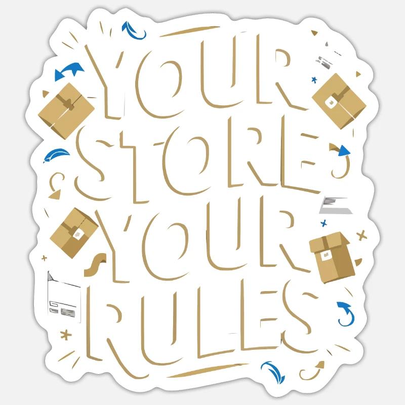 Dropshipping-Geschäft E-Commerce-Unternehmer Sticker Größe S (10 x 10 cm)