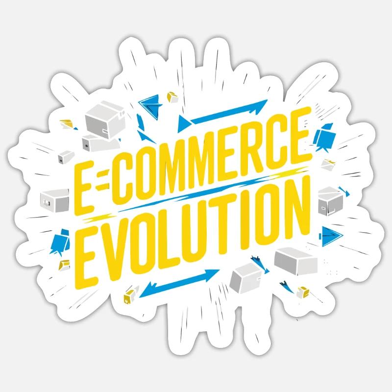 Dropshipping-Geschäft E-Commerce-Unternehmer - Sticker Größe S (10 x 10 cm) - Mattweiß