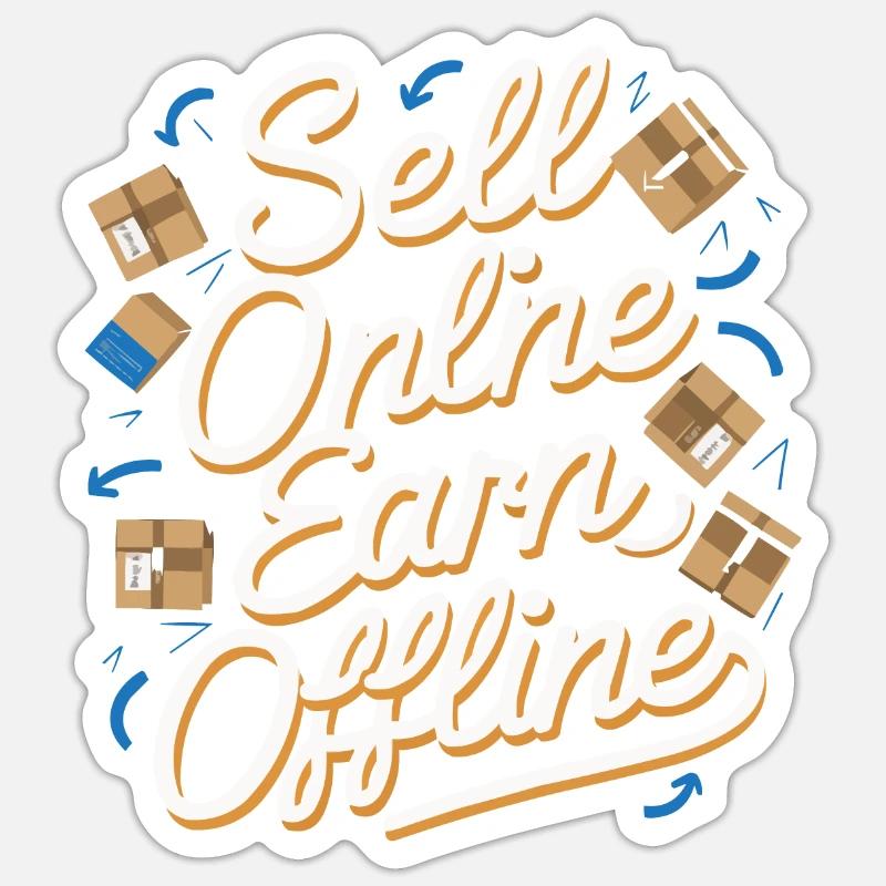 Dropshipping-Geschäft E-Commerce-Unternehmer Sticker Größe S (10 x 10 cm)