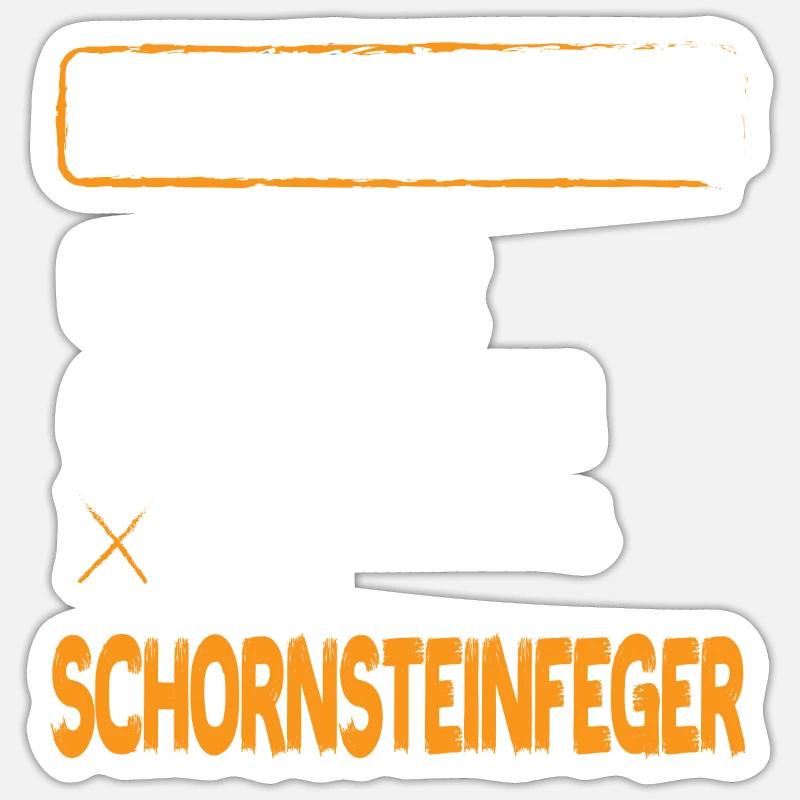 Schornsteinfeger Beziehungsstatus Kaminfeger - Sticker Größe S (10 x 10 cm) - Mattweiß