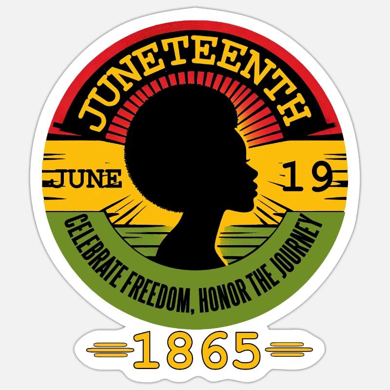 Celebrating Juneteenth: Freedom, Heritage, Unity Sticker size S (10 x 10 cm)