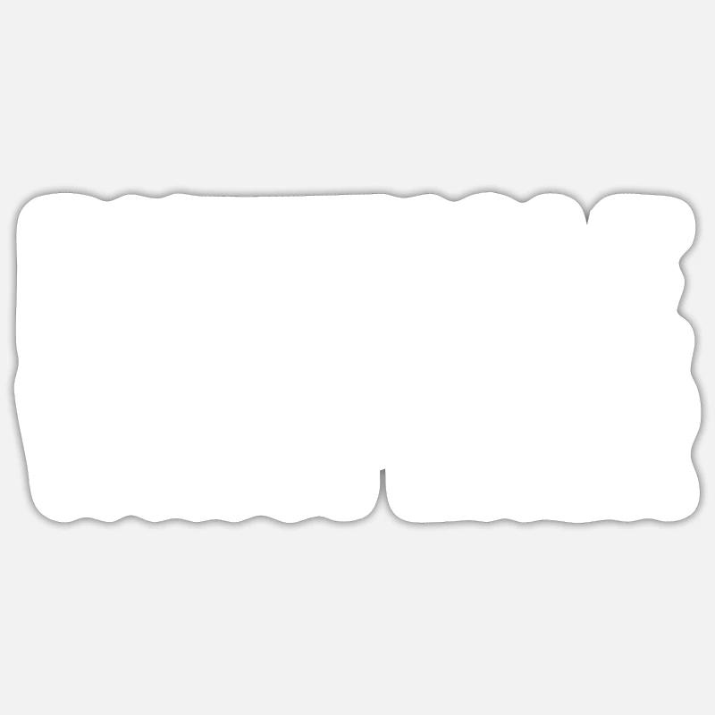 Arschloch-Flüsterer - Sticker Größe S (10 x 10 cm) - Mattweiß