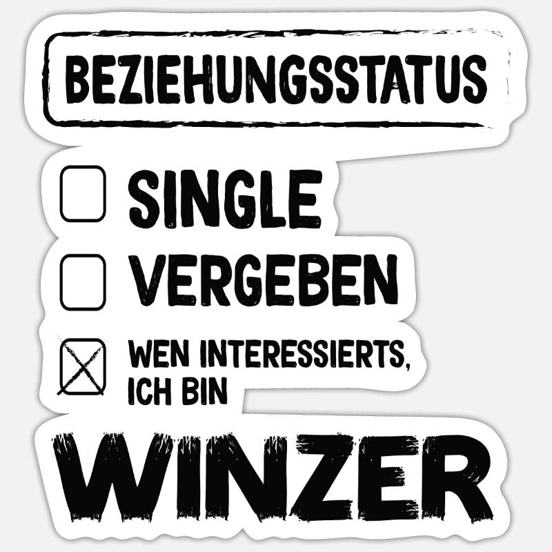 Winemaker Relationship Status Winemaker Wine Profession Sticker size S (10 x 10 cm)