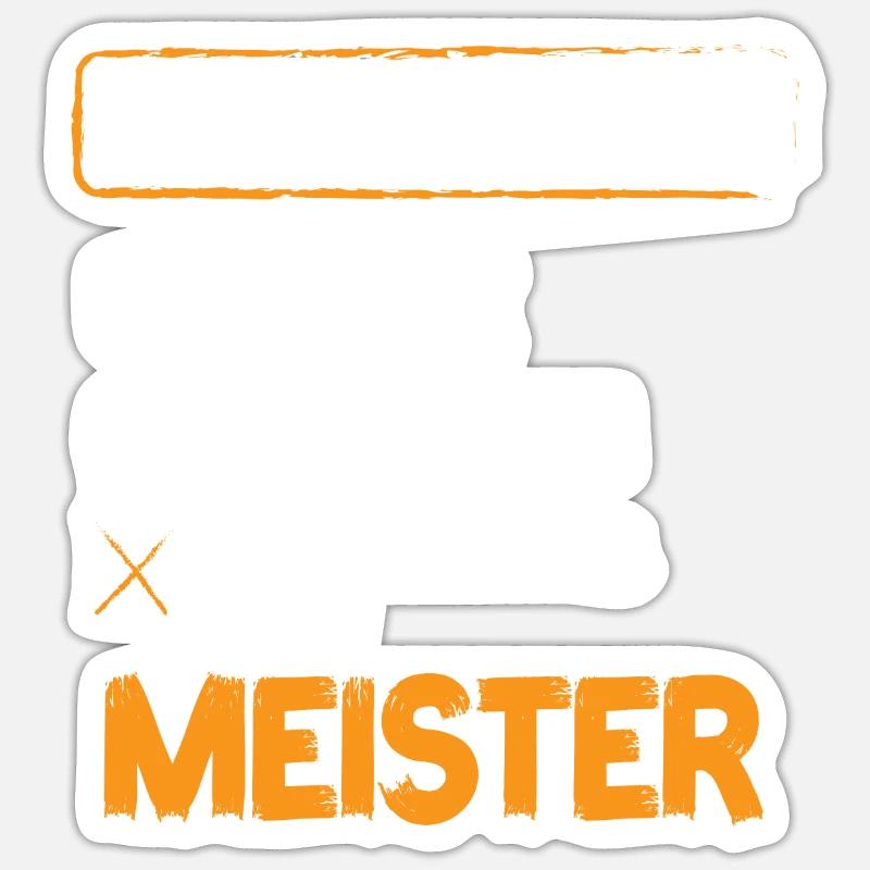 Master Relationship Status Master Craft - Sticker size S (10 x 10 cm) - white matte