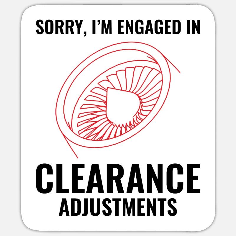 Flugzeugtriebwerksmechaniker Luftfahrttechniker Sticker Größe S (10 x 10 cm)