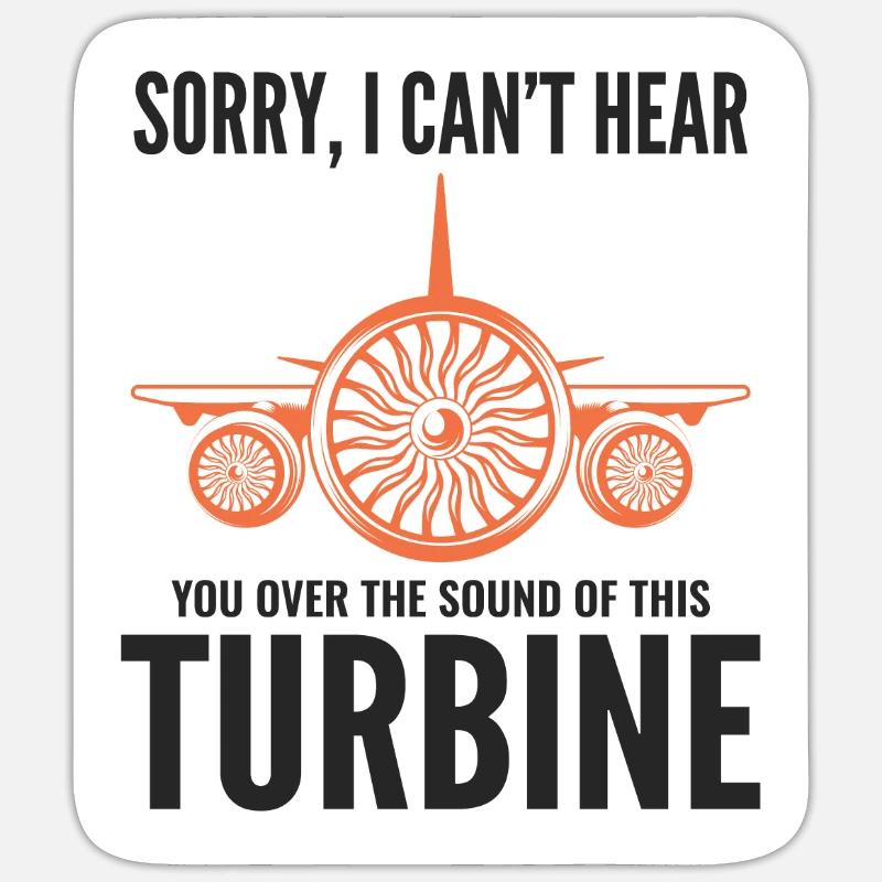 Flugzeugtriebwerksmechaniker Luftfahrttechniker Sticker Größe S (10 x 10 cm)