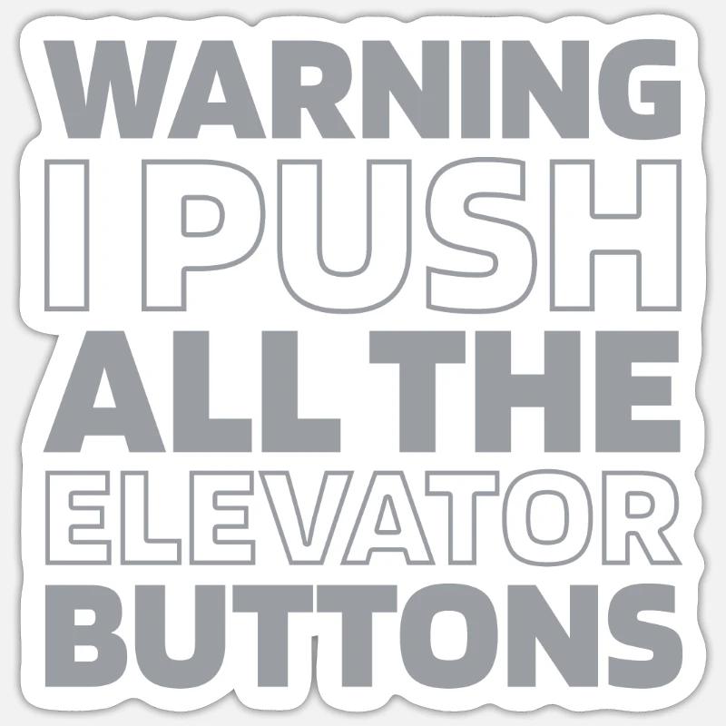 Elevator Elevator Sticker size S (10 x 10 cm)