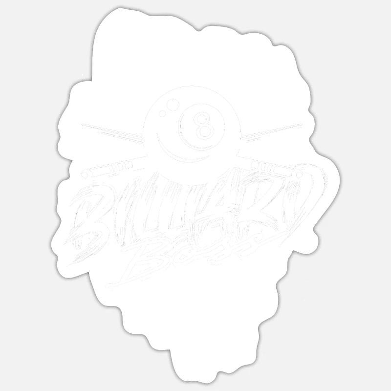Billard à 8 boules Sticker taille S (10 x 10 cm)