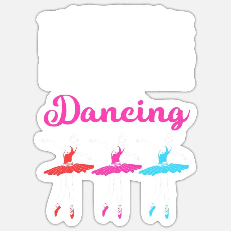 Danseuse de ballet Sticker taille S (10 x 10 cm)