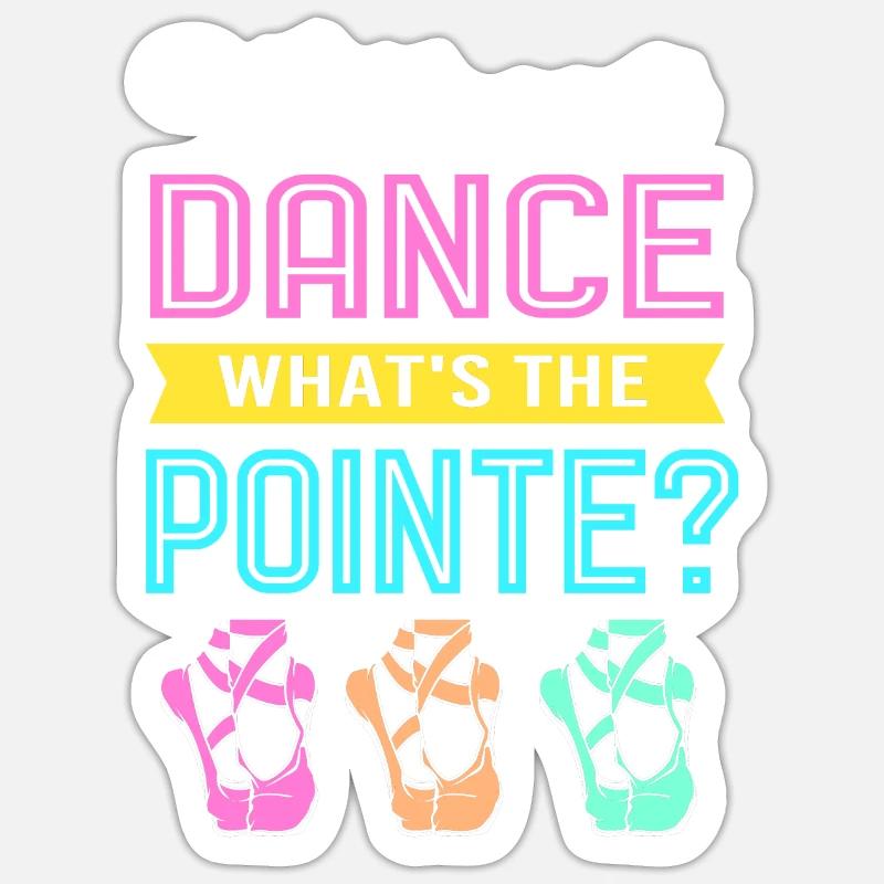 Ballet Ballet Dancer - Sticker size S (10 x 10 cm) - white matte
