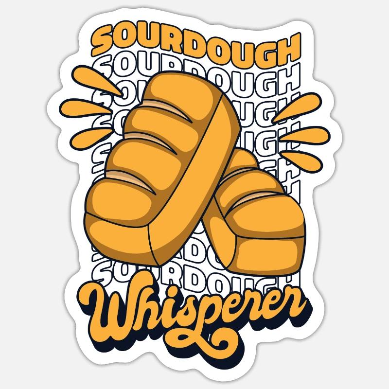 Sourdough Whisperer Bread Dough Bread Maker Bread Sticker size S (10 x 10 cm)