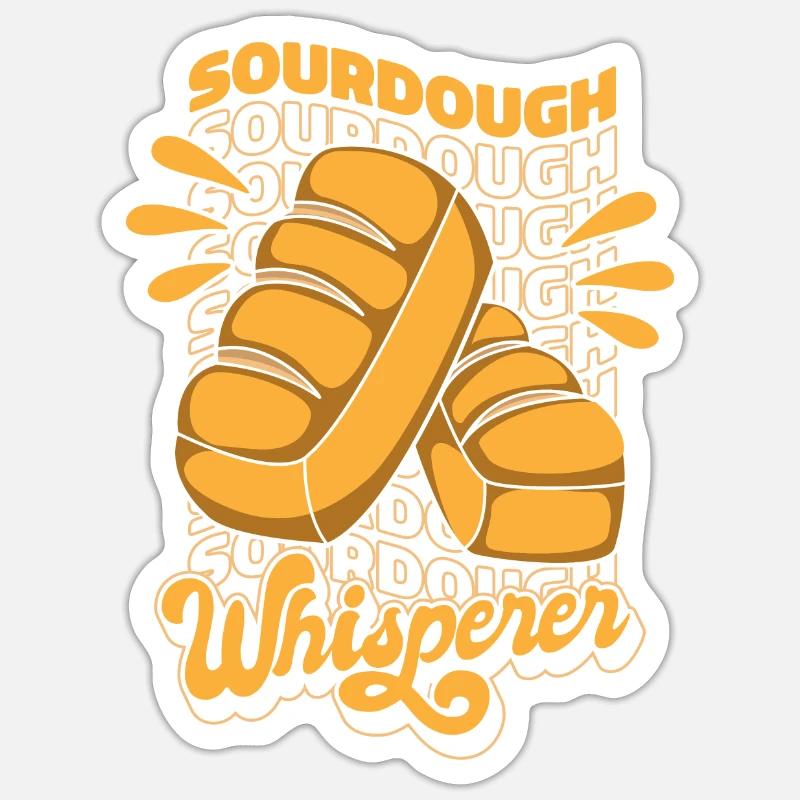 Sourdough Whisperer Bread Dough Bread Maker Bread Sticker size S (10 x 10 cm)