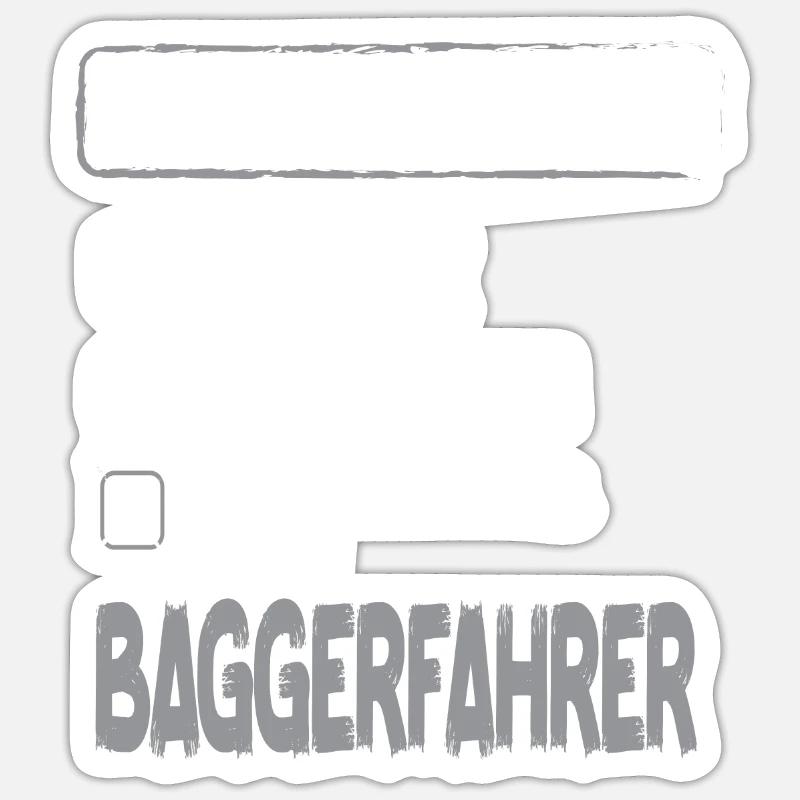 Baggerfahrer Beziehungsstatus Baggerfahrer Bagger Sticker Größe S (10 x 10 cm)