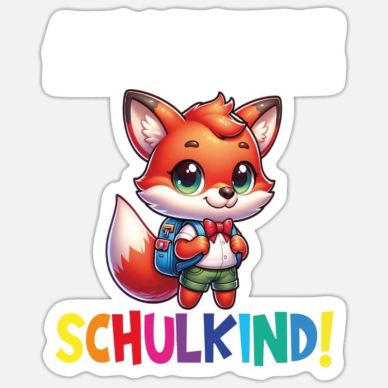Schulkind 2024 Einschulung Schulanfang - Sticker Größe S (10 x 10 cm) - Mattweiß