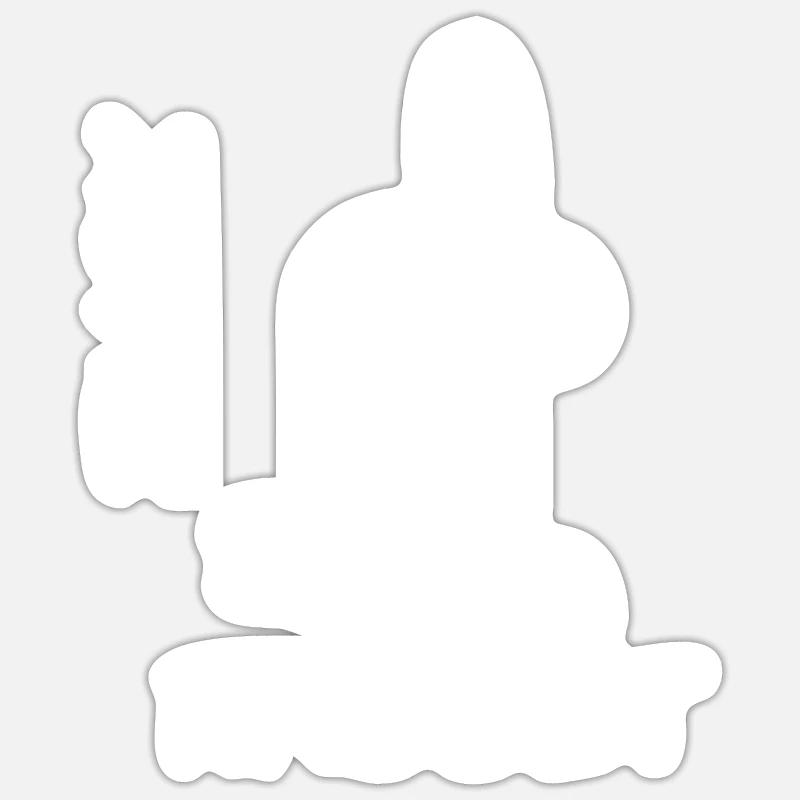 Rabbit Duck Meme Science Math Geek Philosophy Sticker Größe S (10 x 10 cm)