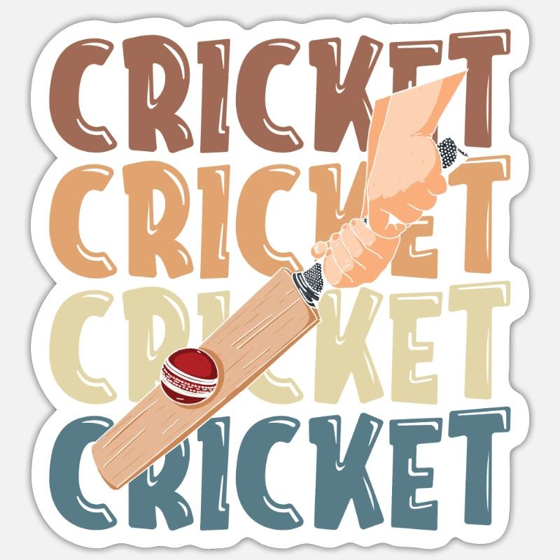 Cricket - Sticker size S (10 x 10 cm) - white matte
