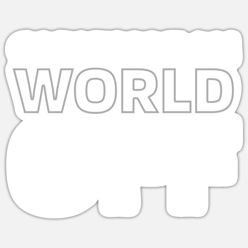 Cornhole Blind Hole Game Cornhole On World Off Sticker size S (10 x 10 cm)