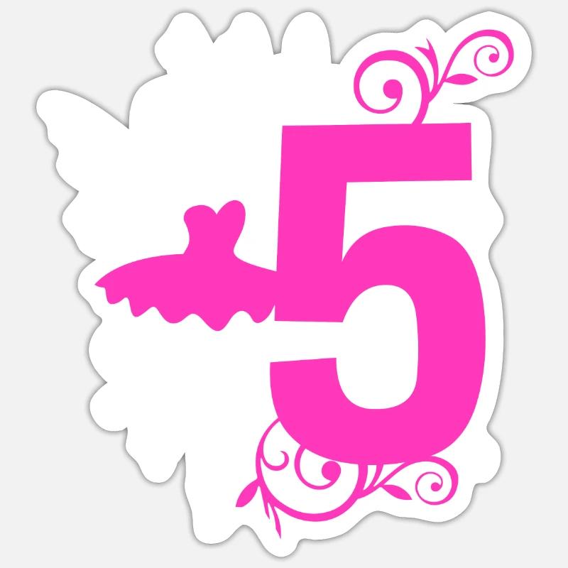 Danseuse de ballet - Sticker taille S (10 x 10 cm) - blanc mat