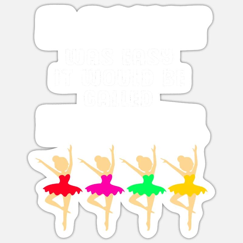 Ballet Ballet Dancer - Sticker size S (10 x 10 cm) - white matte