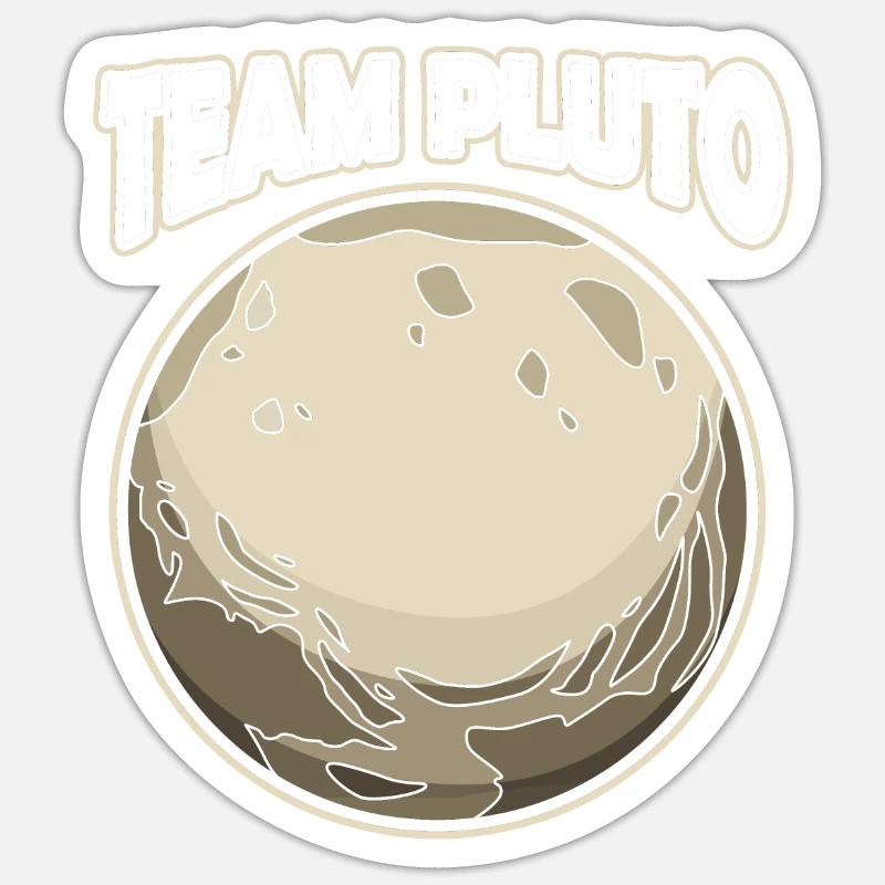 Universe Solar System Team Pluto Sticker size S (10 x 10 cm)