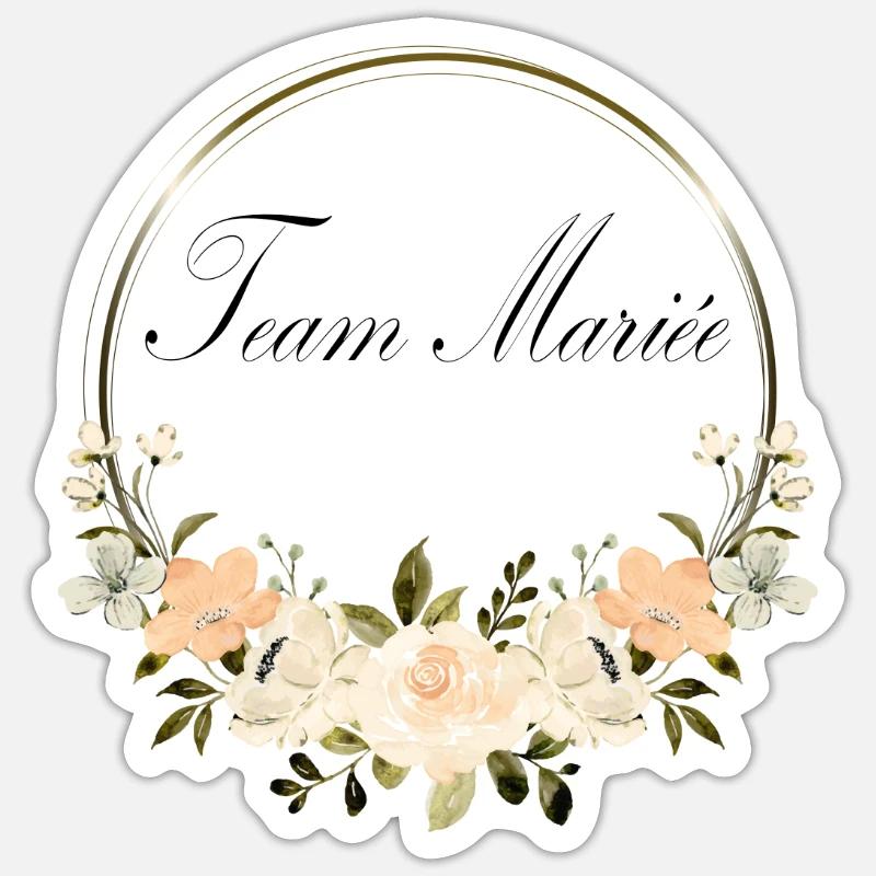 Bride Team Sticker size S (10 x 10 cm)