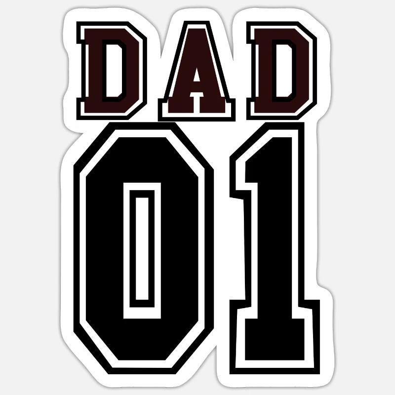 DAD - Sticker taille S (10 x 10 cm) - blanc mat