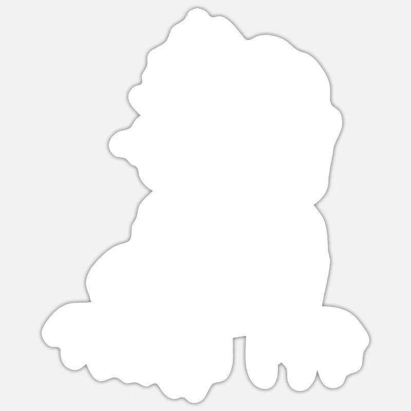 Bearded Dragon - Sticker size S (10 x 10 cm) - white matte