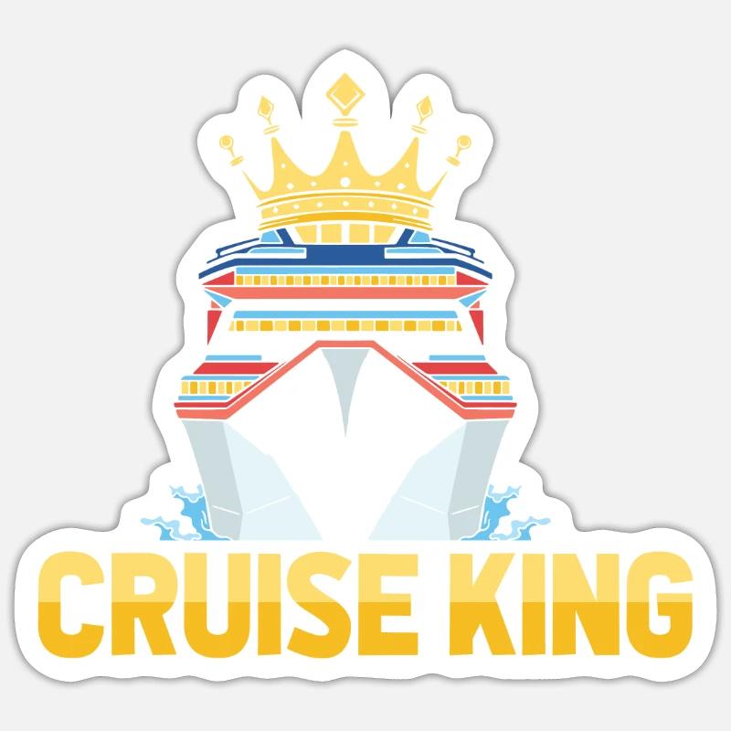Croisière - Sticker taille S (10 x 10 cm) - blanc mat