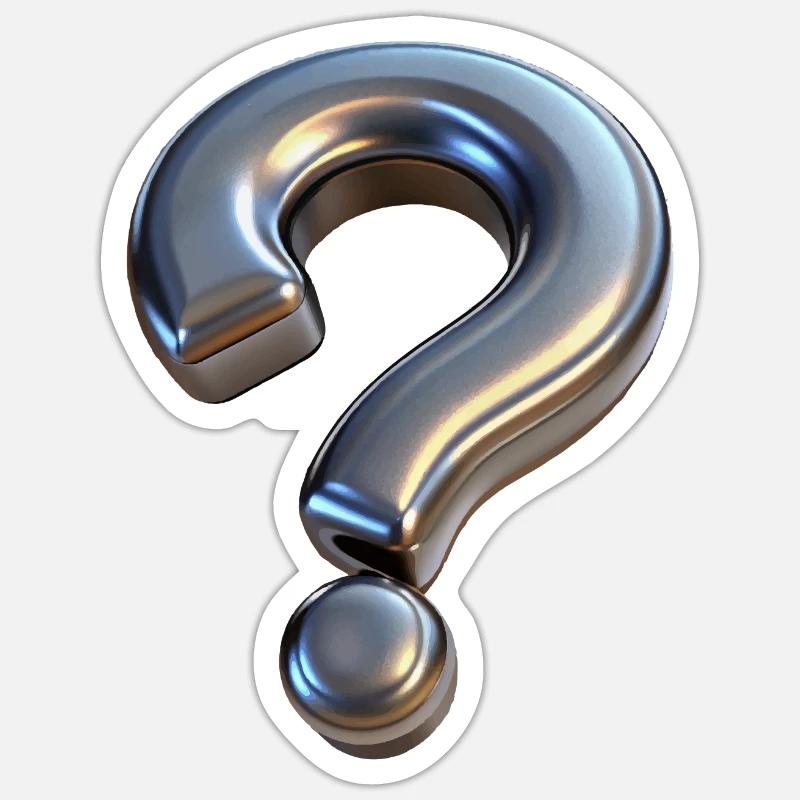 QUESTION - Sticker taille S (10 x 10 cm) - blanc mat
