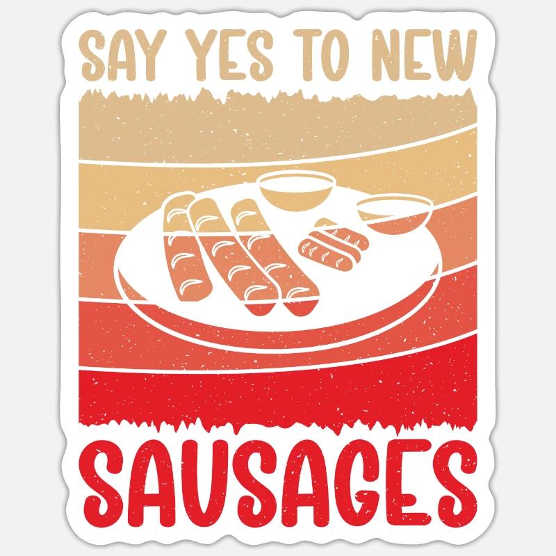 Sausage Lover - Sticker size S (10 x 10 cm) - white matte