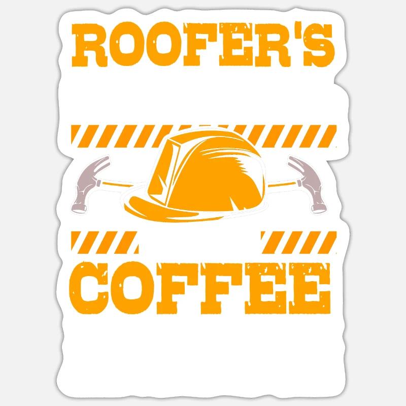 Bauarbeiter Baustelle - Sticker Größe S (10 x 10 cm) - Mattweiß