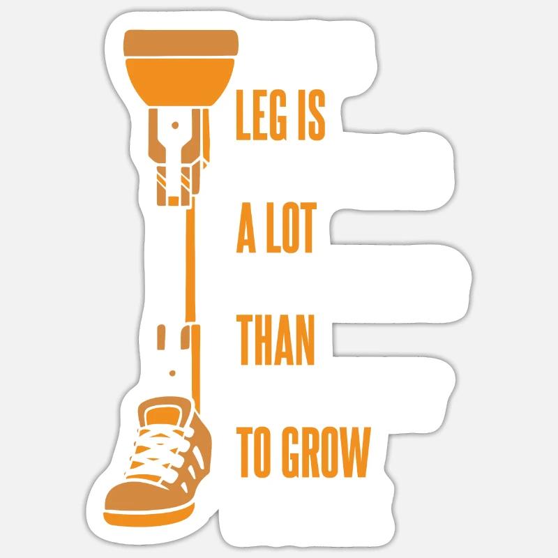 La jambe prend plus de temps à repousser la jambe de l’utilisateur Sticker taille S (10 x 10 cm)
