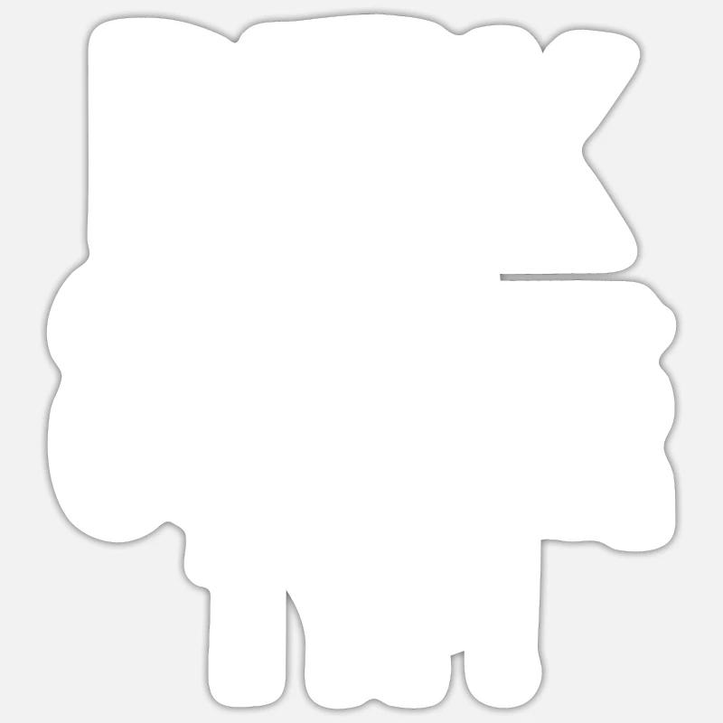 First name Dirk - Sticker size S (10 x 10 cm) - white matte