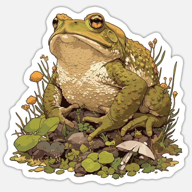Toad Kröten Kröte Sticker Größe S (10 x 10 cm)