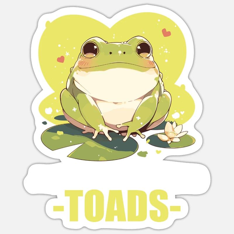 Toad Kröten Kröte Sticker Größe S (10 x 10 cm)
