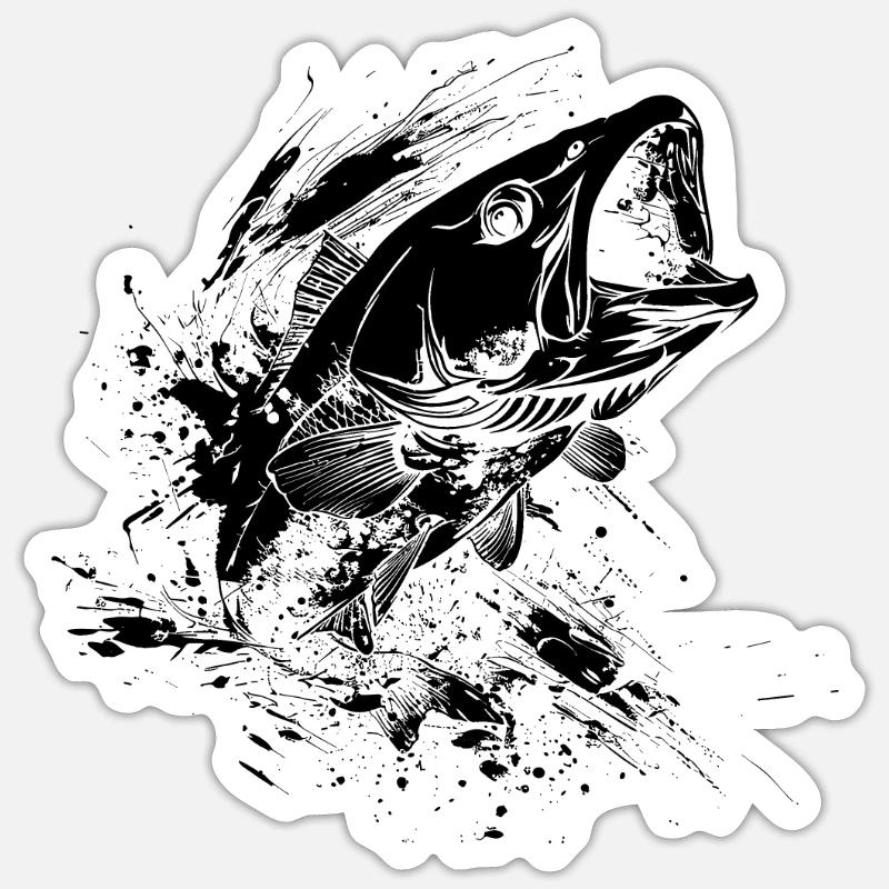 Fish Sticker size S (10 x 10 cm)