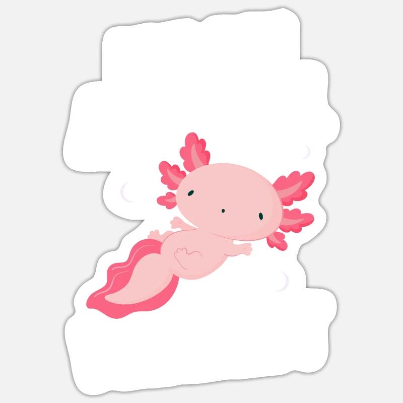 Axolotl - Sticker size S (10 x 10 cm) - white matte