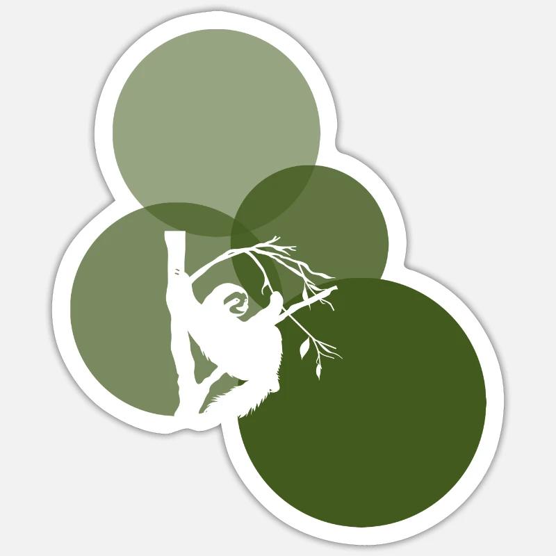 Rest Chill Lazy - Sticker size S (10 x 10 cm) - white matte