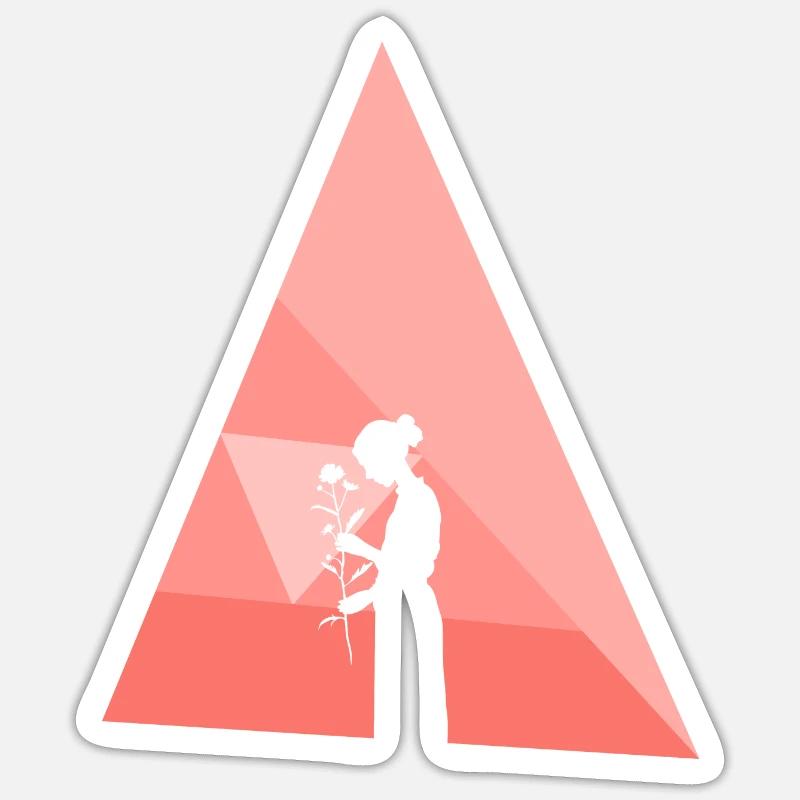 Bouquet de fleurs Sticker taille S (10 x 10 cm)