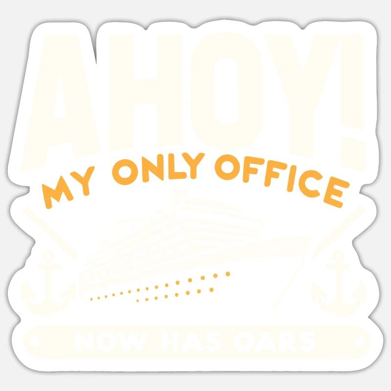 Retraite de Cruise - Sticker taille S (10 x 10 cm) - blanc mat