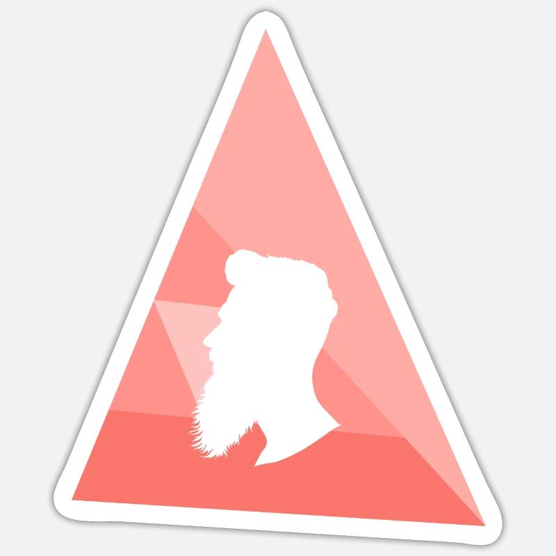 Mustache Sir Bart Sticker size S (10 x 10 cm)