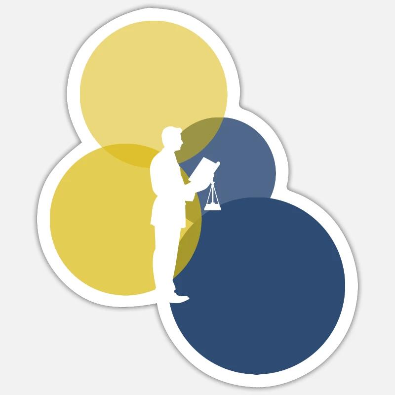 Traitement devant le tribunal Sticker taille S (10 x 10 cm)