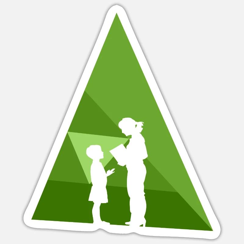 Enseignant à l’école primaire Sticker taille S (10 x 10 cm)