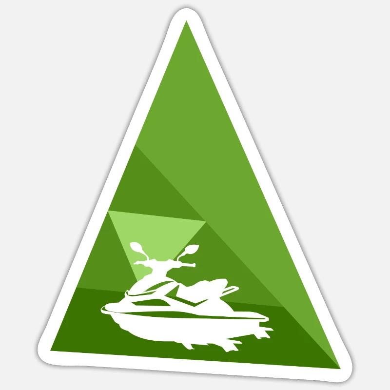 Jet Ski Snowmobile - Sticker size S (10 x 10 cm) - white matte
